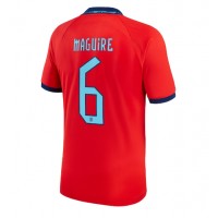 Camiseta Inglaterra Harry Maguire #6 Segunda Equipación Replica Mundial 2022 mangas cortas